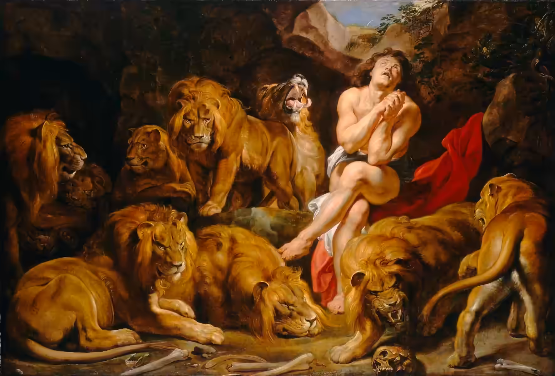 Daniel en el foso de los leones
